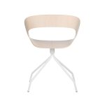 Plycollection Chat swivel istuin bleached oak / jalusta white