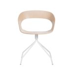 Plycollection Chat swivel istuin bleached oak / jalusta white