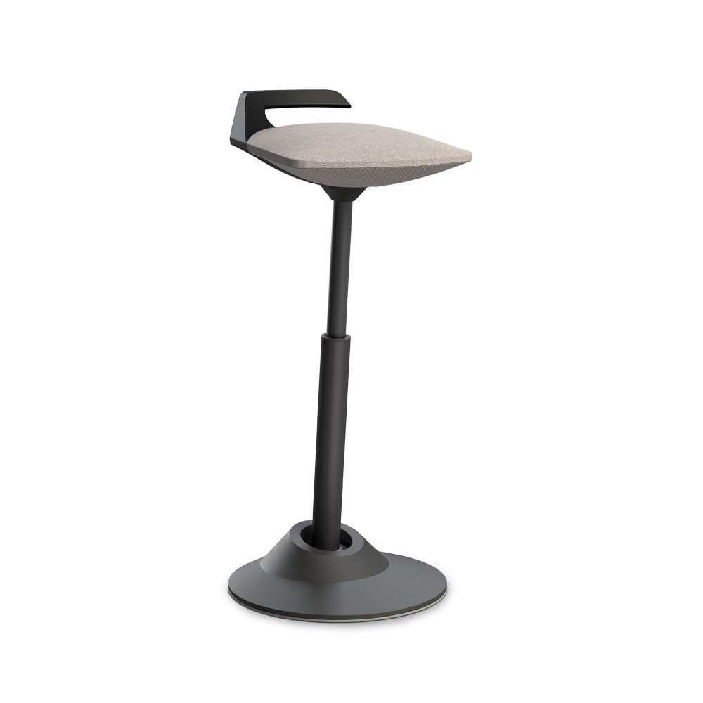 Aeris_Muvman_high_black_capture_grey_aktiivituoli_tasapainotuoli_nojailutuki_seisomatuki_kassatuoli_vastaanottotuoli_01 - Edella