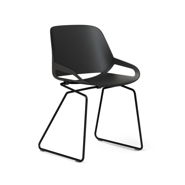 Aeris Numo musta istuin musta kelkkajalka