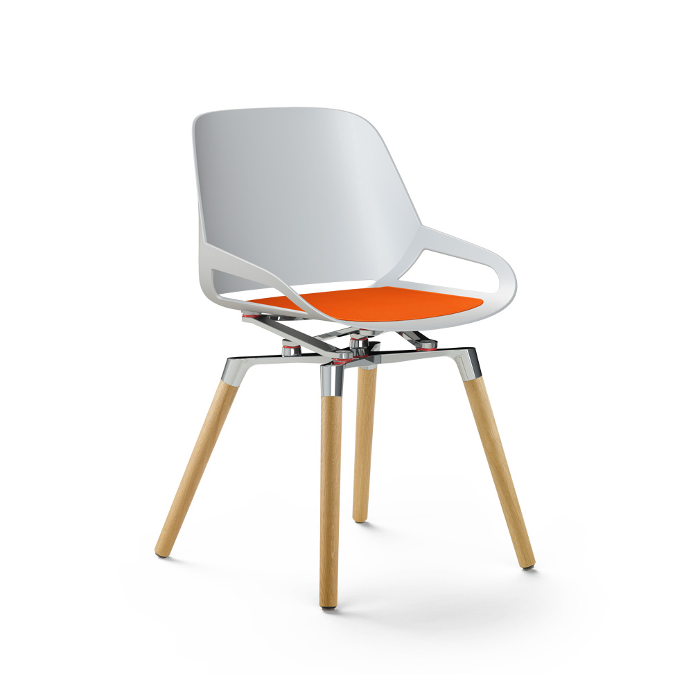 Aeris_Numo_tammijalat-kiillotettu_valkoinen_punainen_istuinpehmuste_ravintolatuoli_kahvilatuoli_neuvottelutuoli_ruokapöydän_tuo - Edella