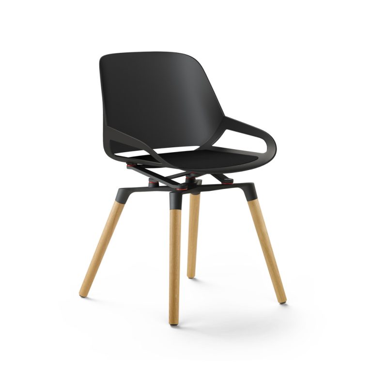 Aeris Numo musta istuin musta pehmuste musta mekanismi tammijalka