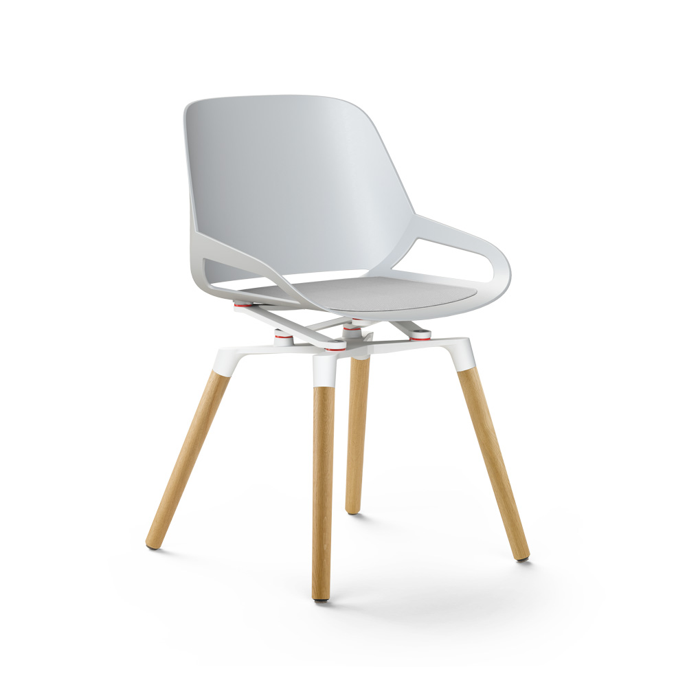 Aeris_Numo_tammijalat_valkoinen_harmaa_istuinpehmuste_ravintolatuoli_kahvilatuoli_neuvottelutuoli_asiakastuoli_ruokapöydän_tuoli_01 - Edella Aeris Numo valkoinen istuin harmaa pehmuste valkoinen mekanismi tammijalka