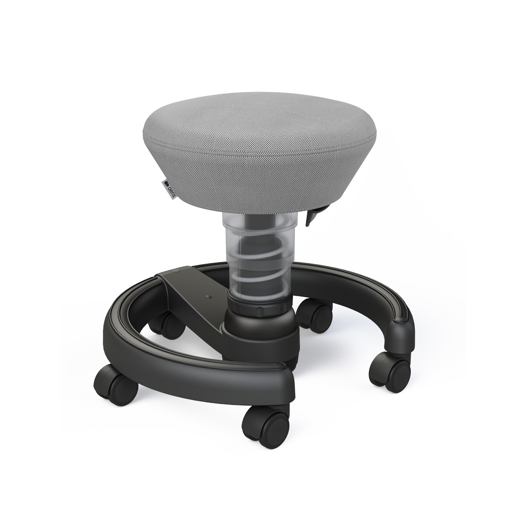 Aeris_Swoppster_grey_jousituoli_vieterituoli_aktiivituoli_tasapainotuoli_lapsille_lastentuoli_päiväkoteihin_lastenhuoneisiin_01 - Edella Aeris Swoppster aktiivituoli black grey