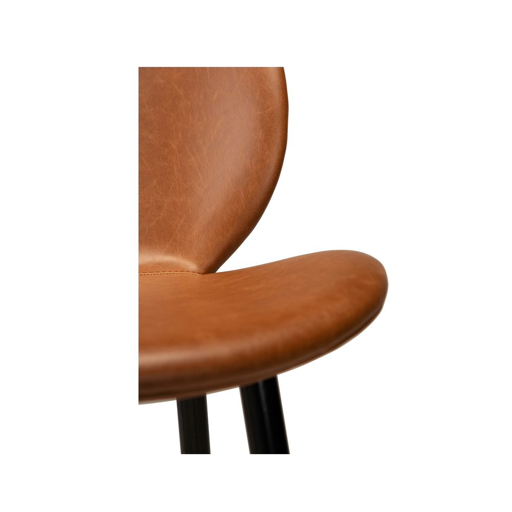 Danform_CLOUD_BAR_STOOL_Baarituoli_matala_vintage_light_brown_art_leather_w_black_metal_legs_06 - Edella