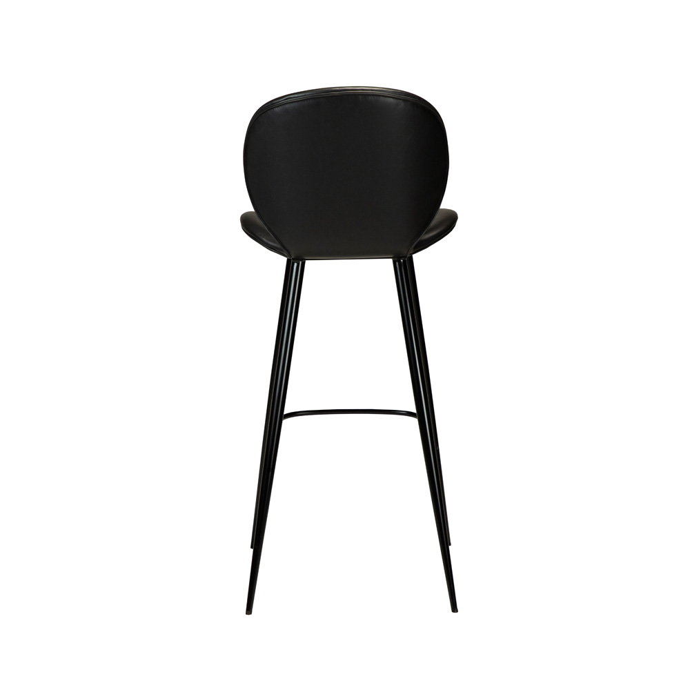 Danform_CLOUD_BAR_STOOL_Baarituoli_vintage_black_art_leather_w_black_metal_legs_02 - Edella