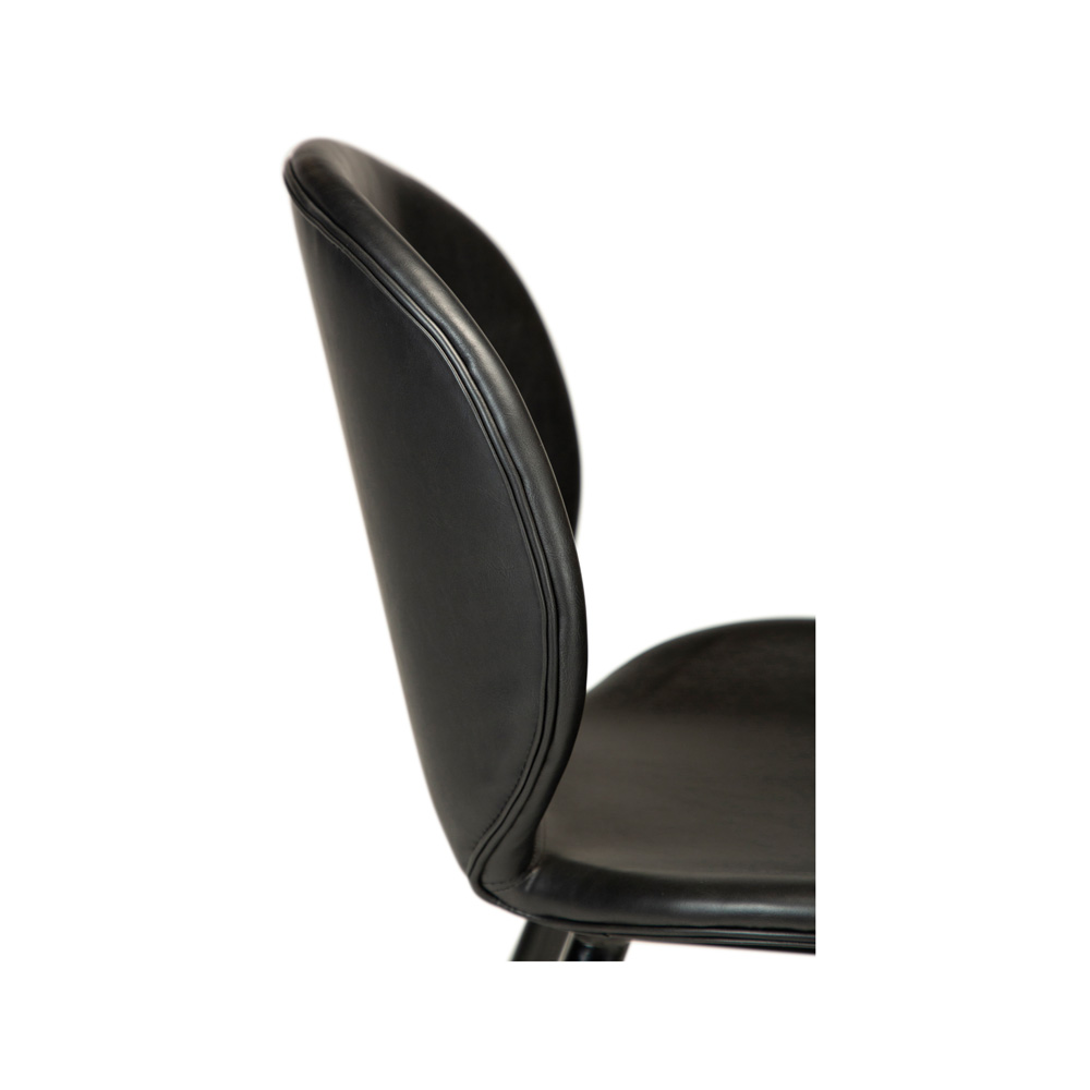 Danform_CLOUD_BAR_STOOL_Baarituoli_vintage_black_art_leather_w_black_metal_legs_06 - Edella