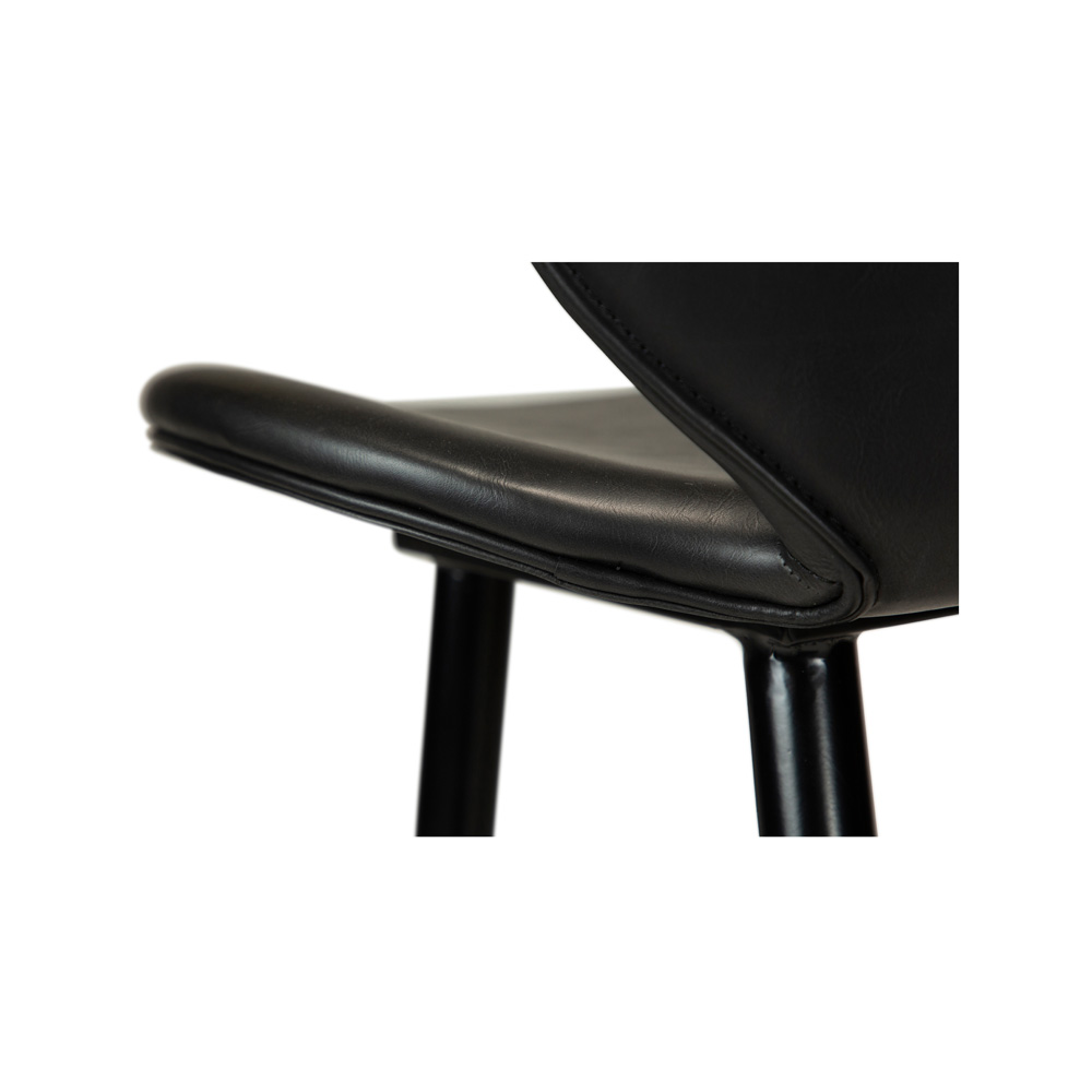 Danform_CLOUD_BAR_STOOL_Baarituoli_vintage_black_art_leather_w_black_metal_legs_09 - Edella