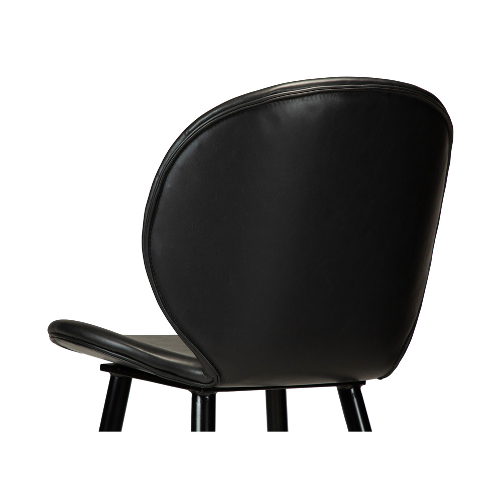 Danform_CLOUD_BAR_STOOL_Baarituoli_vintage_black_art_leather_w_black_metal_legs_10 - Edella