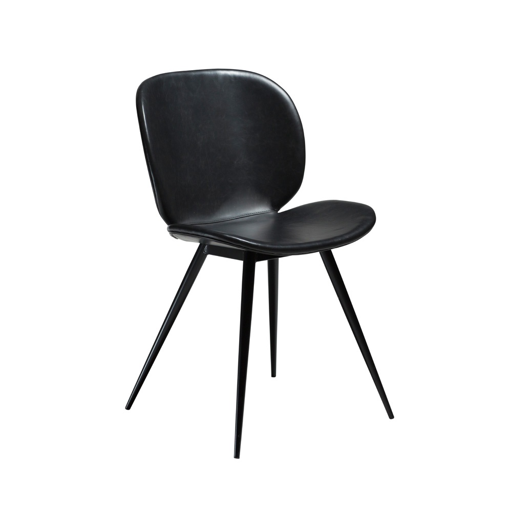Danform_CLOUD_CHAIR_RAVINTOLATUOLI_vintage_black_art_leather_w_black_legs_01 - Edella