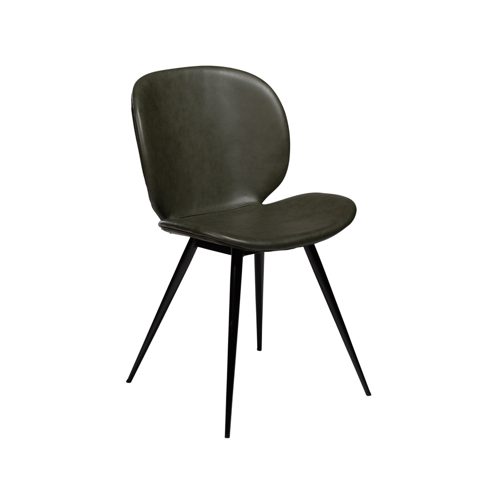 Danform_CLOUD_CHAIR_RAVINTOLATUOLI_vintage_green_art_leather_w_black_legs_01 - Edella