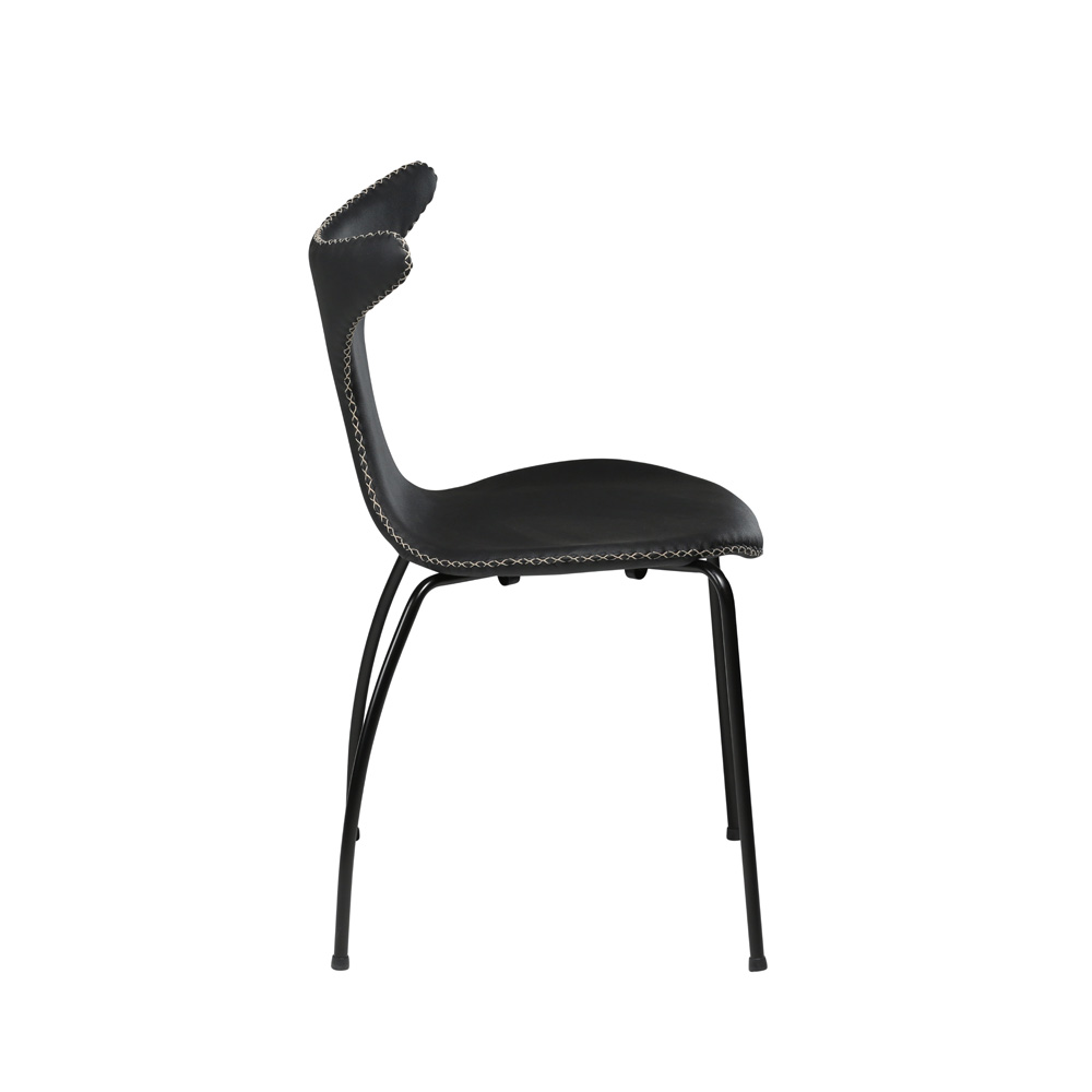 Danform_DOLPHIN_CHAIR_RAVINTOLATUOLI_black_leather_w_black_metal_legs_05 - Edella