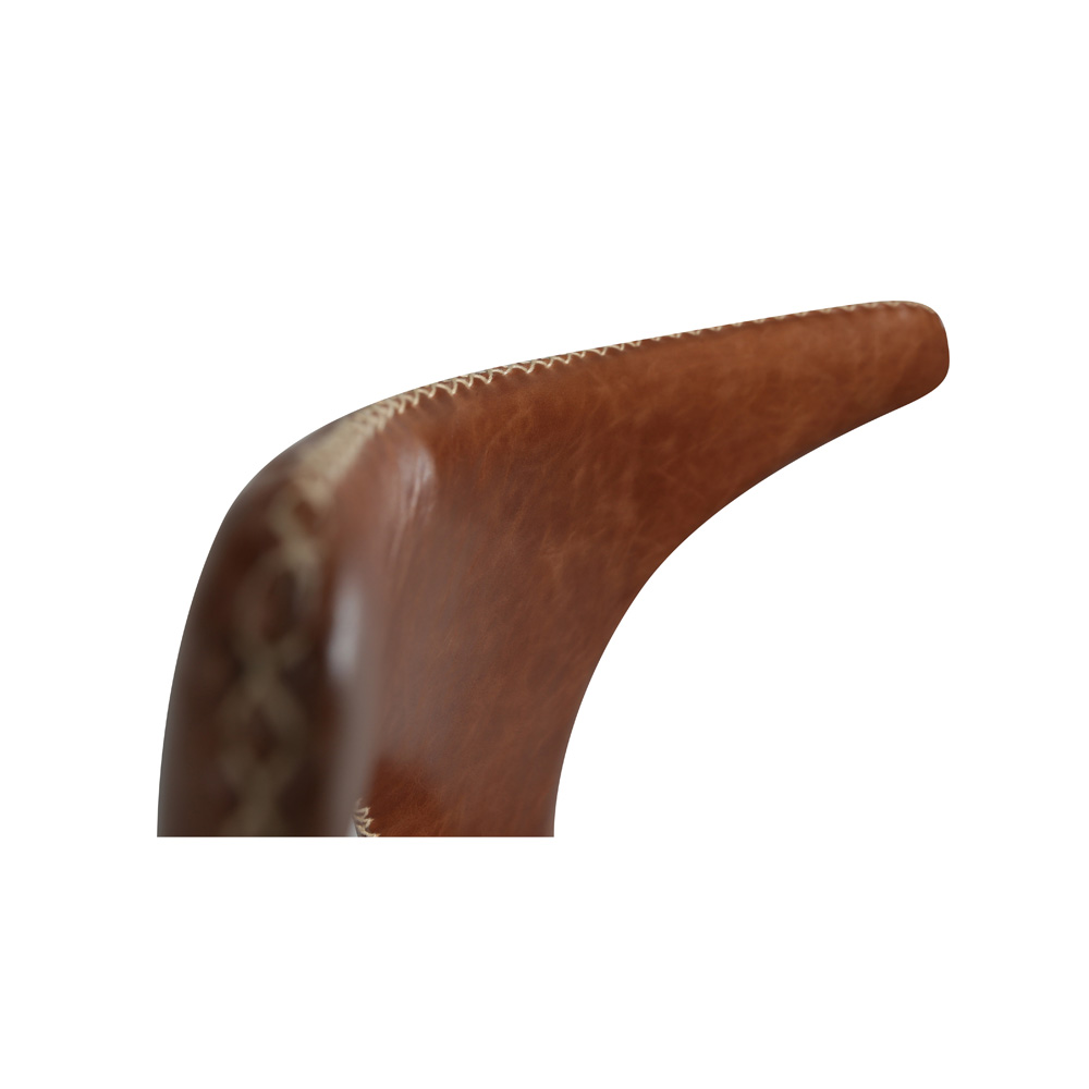 Danform_DOLPHIN_CHAIR_RAVINTOLATUOLI_light_brown_leather_w_chrome_legs_04 - Edella