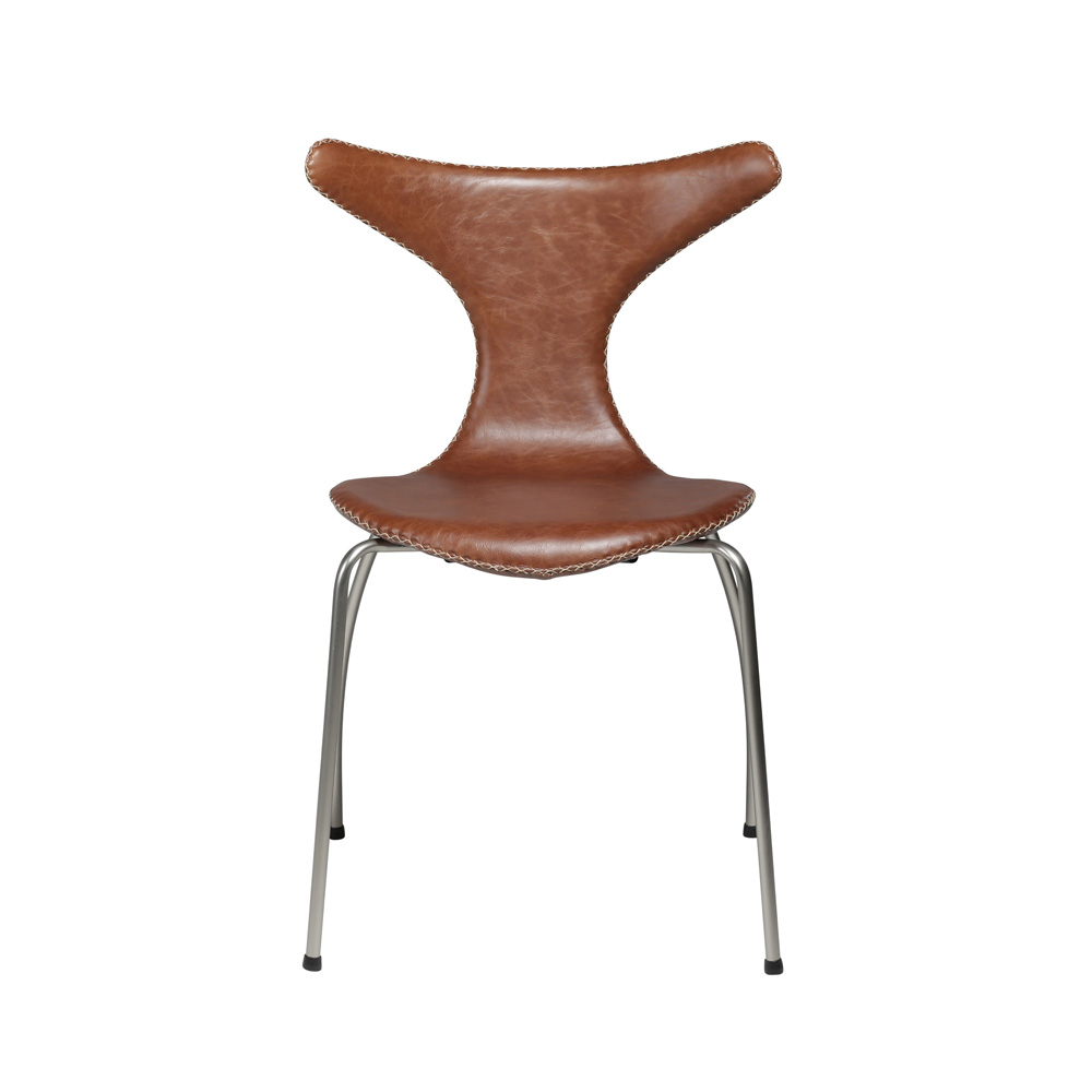 Danform_DOLPHIN_CHAIR_RAVINTOLATUOLI_light_brown_leather_w_matte_legs_04 - Edella