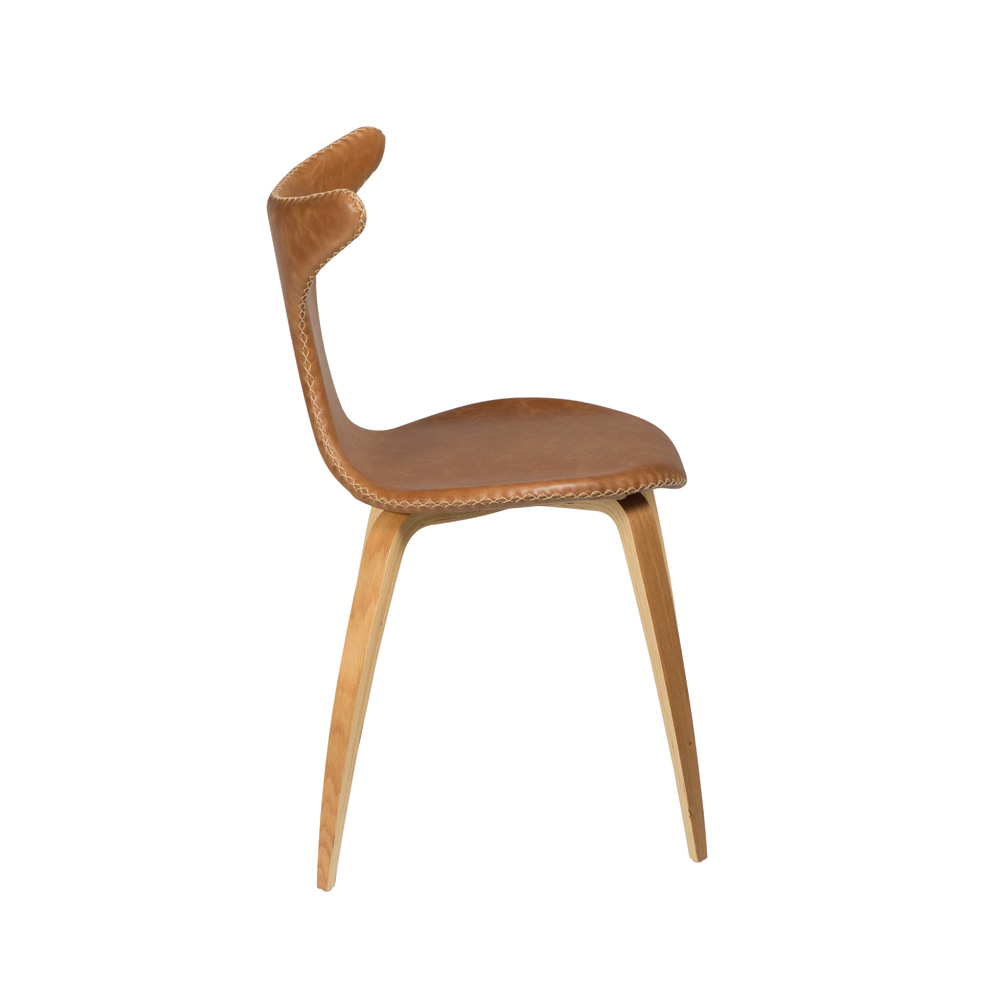 Danform_DOLPHIN_CHAIR_RAVINTOLATUOLI_light_brown_leather_w_oak_veneer_legs_05 - Edella