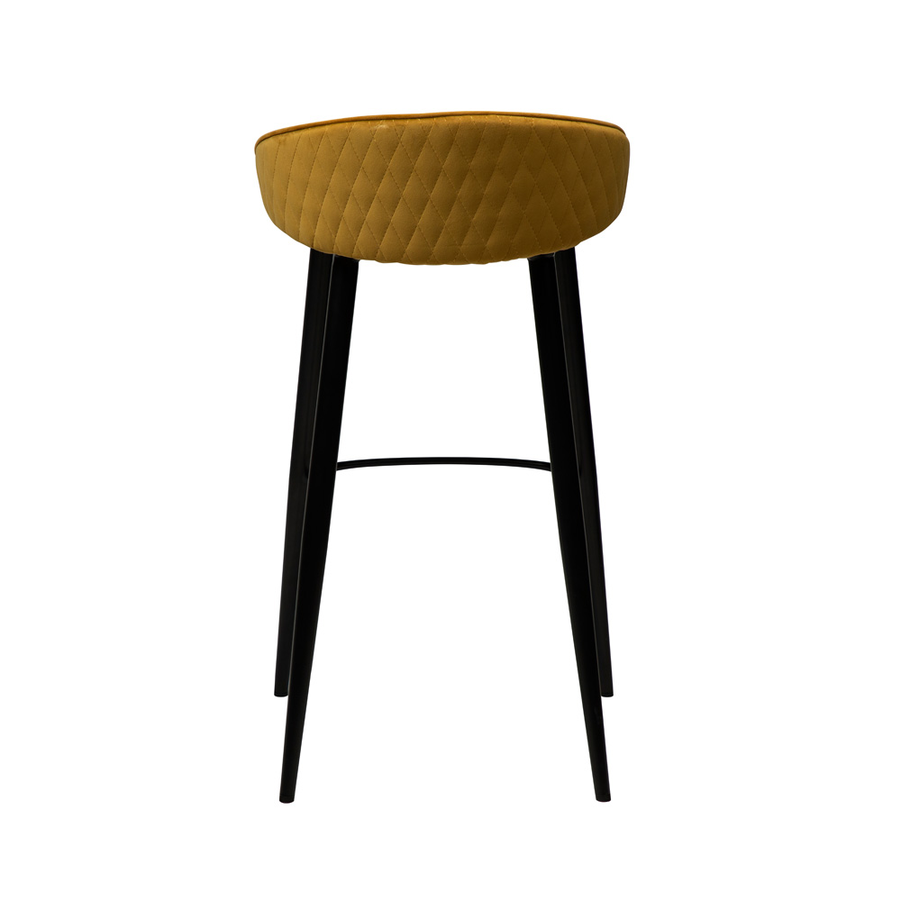 Danform_DUAL_BAR_STOOL_baarituoli_bronze_velvet_w_black_metal_legs_02 - Edella