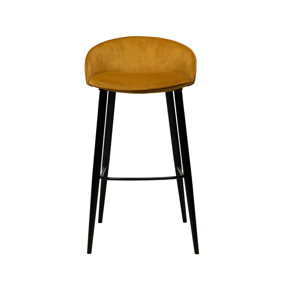 Danform_DUAL_BAR_STOOL_baarituoli_bronze_velvet_w_black_metal_legs_04 - Edella