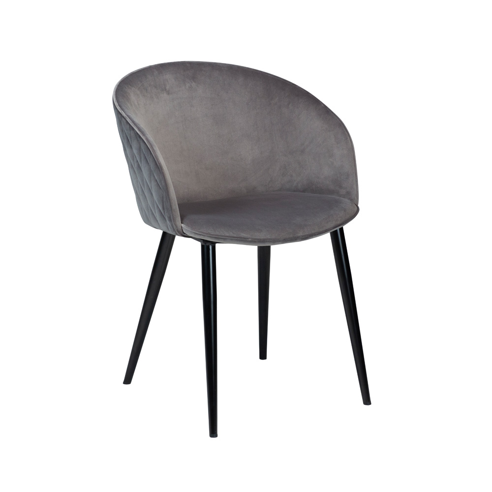 Danform_DUAL_CHAIR_RAVINTOLATUOLI_KAHVILATUOLI_alu_velvet_w_black_metal_legs_01 - Edella