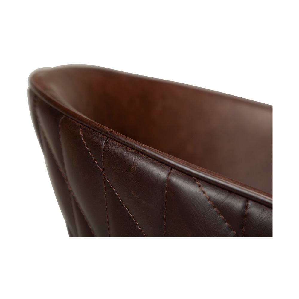 Danform_DUAL_CHAIR_RAVINTOLATUOLI_KAHVILATUOLI_vintage_cocoa_art_leather_w_black_metal_legs_08 - Edella
