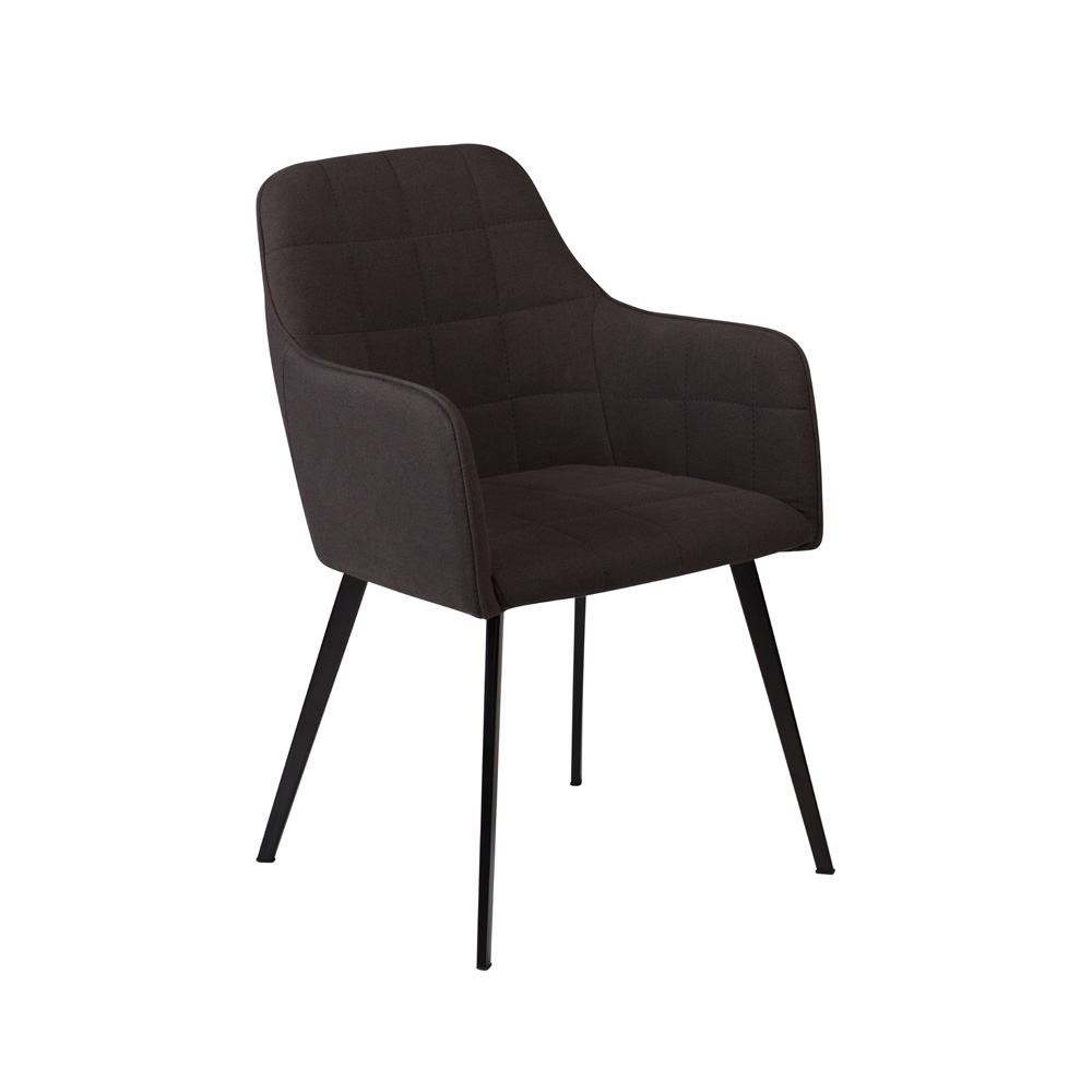 Danform_EMBRACE_CHAIR_RAVINTOLATUOLI_meteorite_black_fabric_w_black_legs_01 - Edella