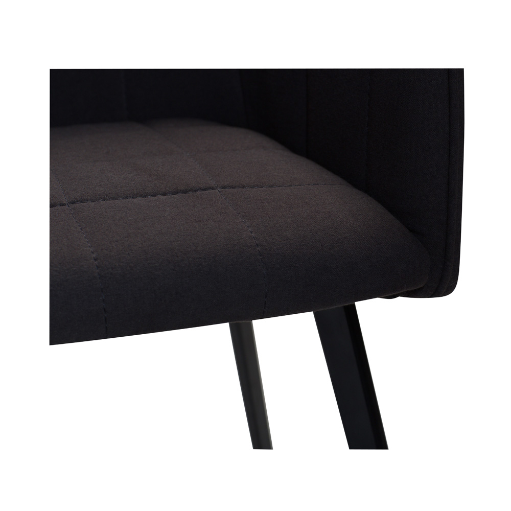 Danform_EMBRACE_CHAIR_RAVINTOLATUOLI_meteorite_black_fabric_w_black_legs_03 - Edella