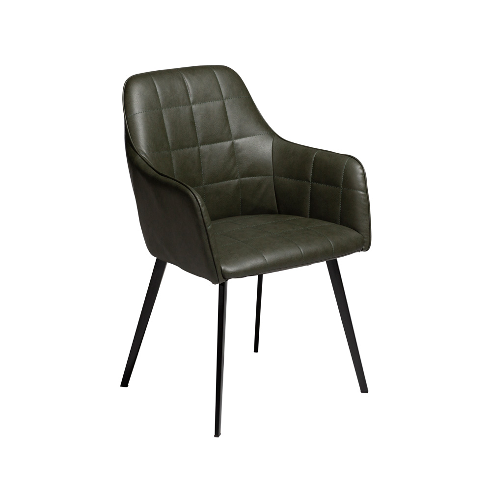 Danform_EMBRACE_CHAIR_RAVINTOLATUOLI_vintage_green_art_leather_w_black_legs_01 - Edella