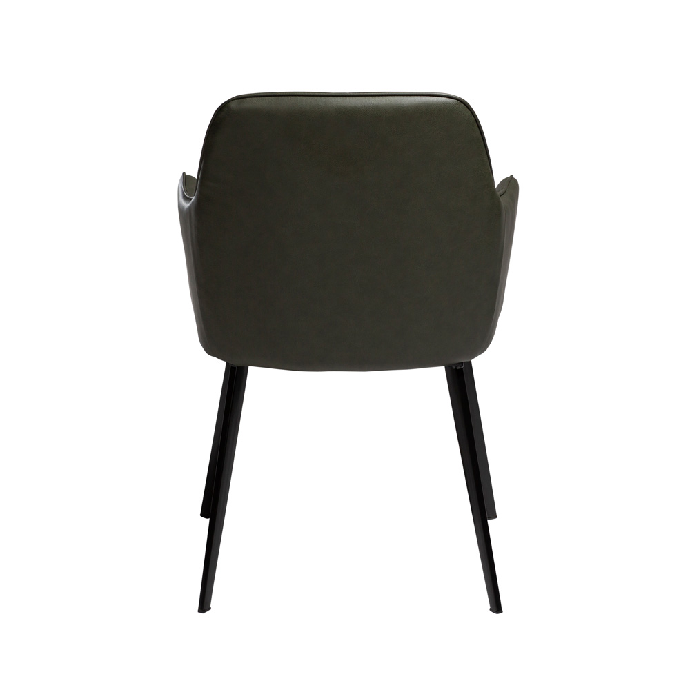 Danform_EMBRACE_CHAIR_RAVINTOLATUOLI_vintage_green_art_leather_w_black_legs_02 - Edella