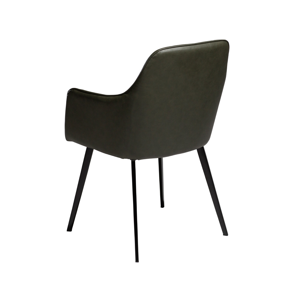 Danform_EMBRACE_CHAIR_RAVINTOLATUOLI_vintage_green_art_leather_w_black_legs_03 - Edella