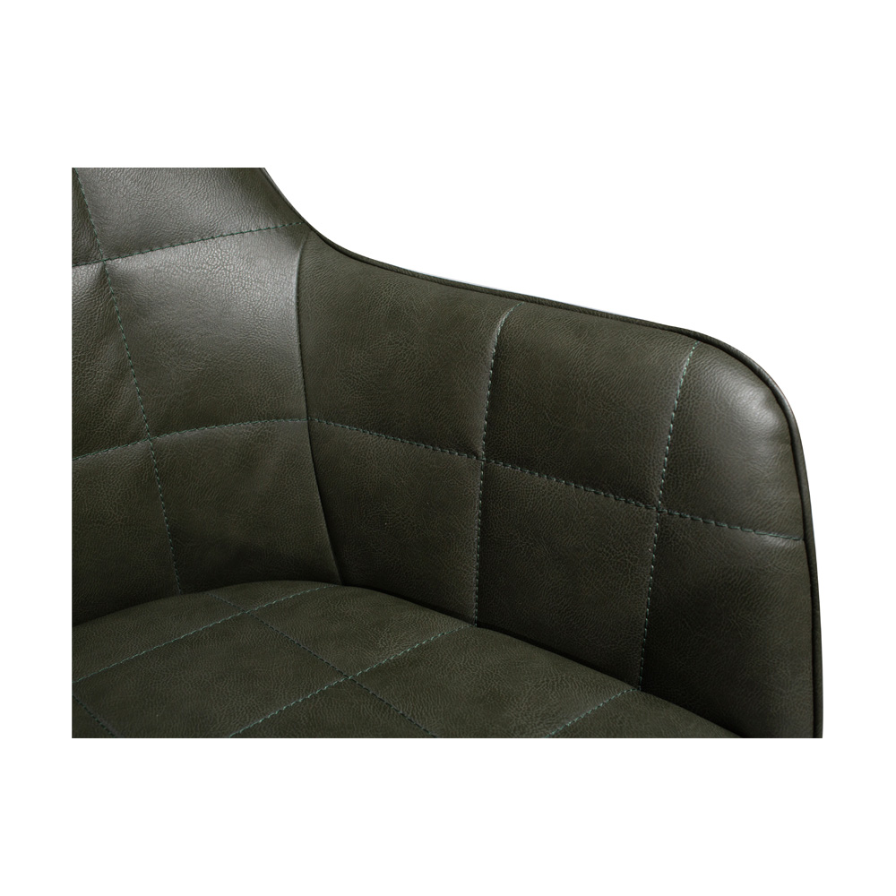Danform_EMBRACE_CHAIR_RAVINTOLATUOLI_vintage_green_art_leather_w_black_legs_06 - Edella