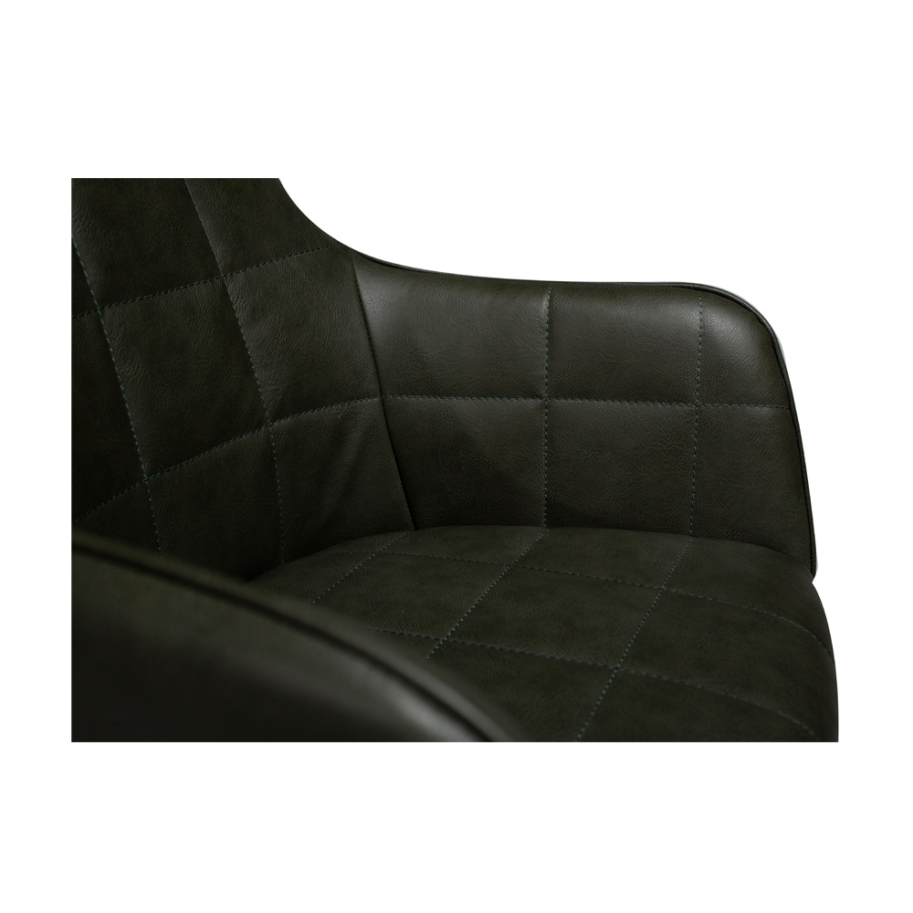 Danform_EMBRACE_CHAIR_RAVINTOLATUOLI_vintage_green_art_leather_w_black_legs_07 - Edella