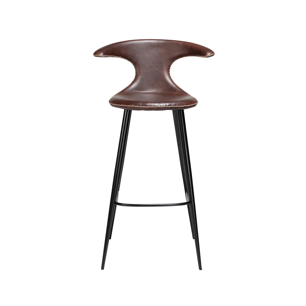 Danform_FLAIR_BAR_STOOL_baarituoli_vintage_cocoa_art_leather_w_black_metal_legs_04 - Edella
