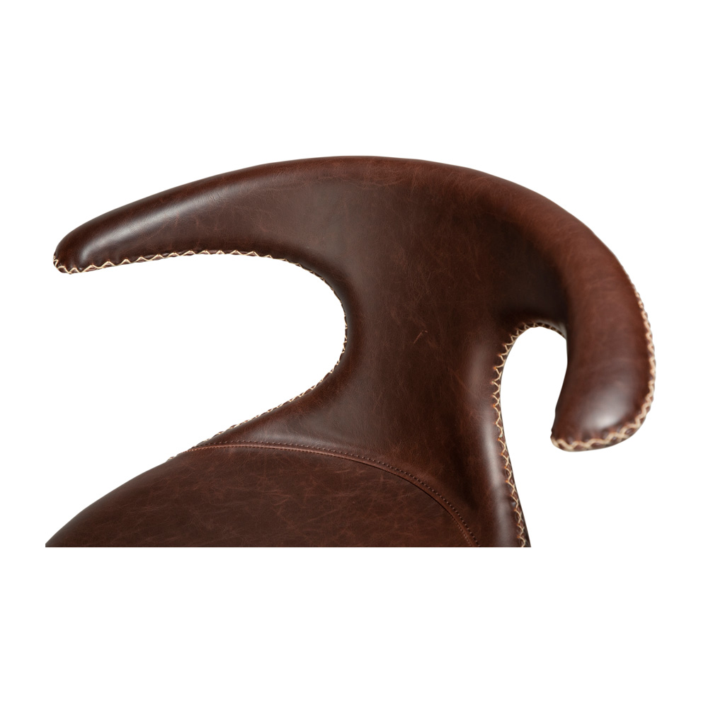 Danform_FLAIR_BAR_STOOL_baarituoli_vintage_cocoa_art_leather_w_black_metal_legs_06 - Edella
