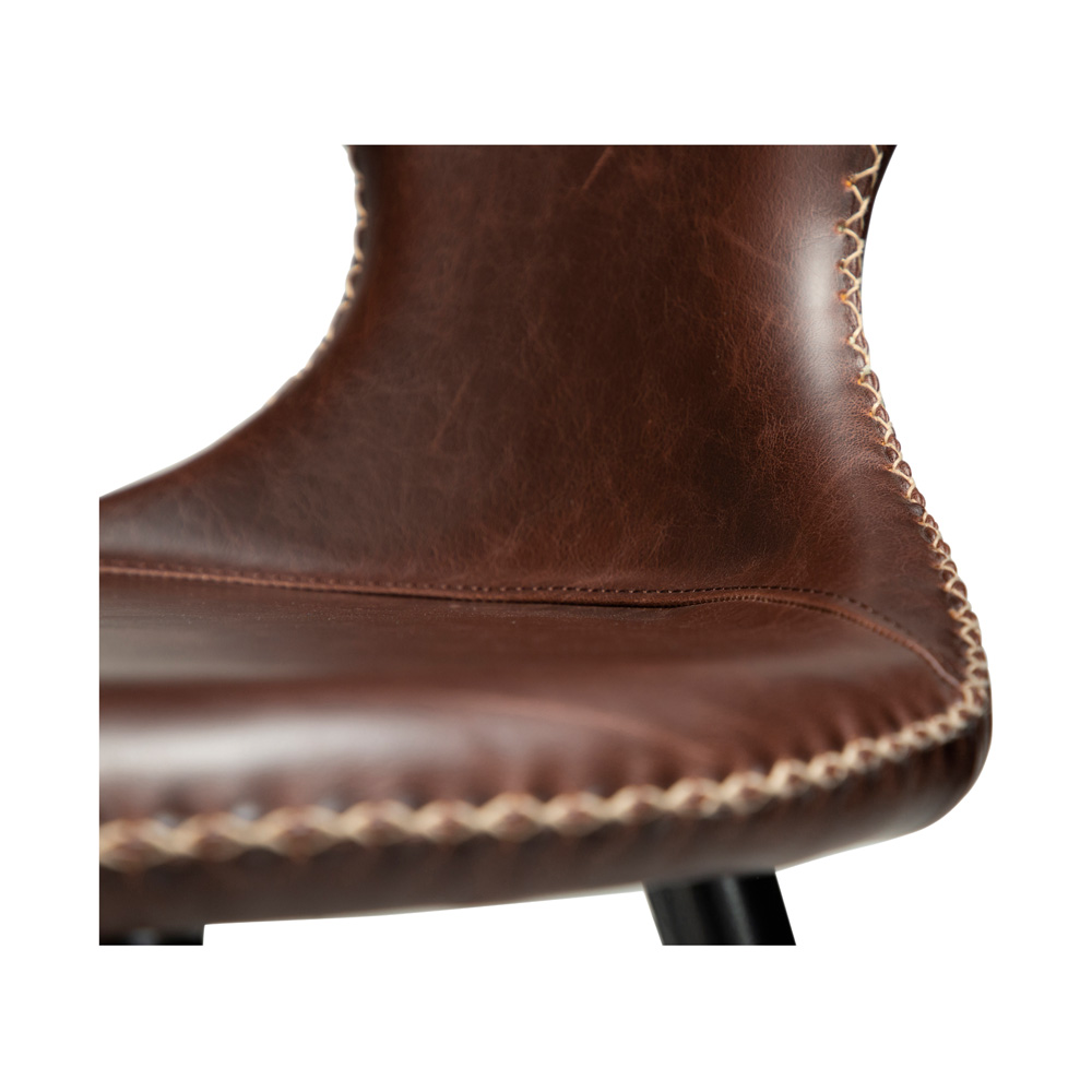 Danform_FLAIR_BAR_STOOL_baarituoli_vintage_cocoa_art_leather_w_black_metal_legs_08 - Edella