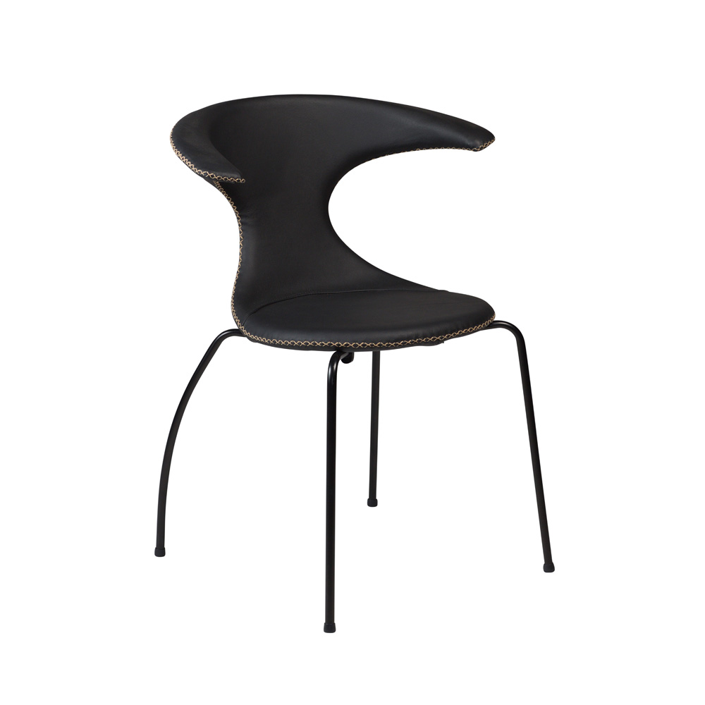 Danform_FLAIR_CHAIR_RAVINTOLATUOLI_KAHVILATUOLI_black_leather_w_black_legs_01 - Edella