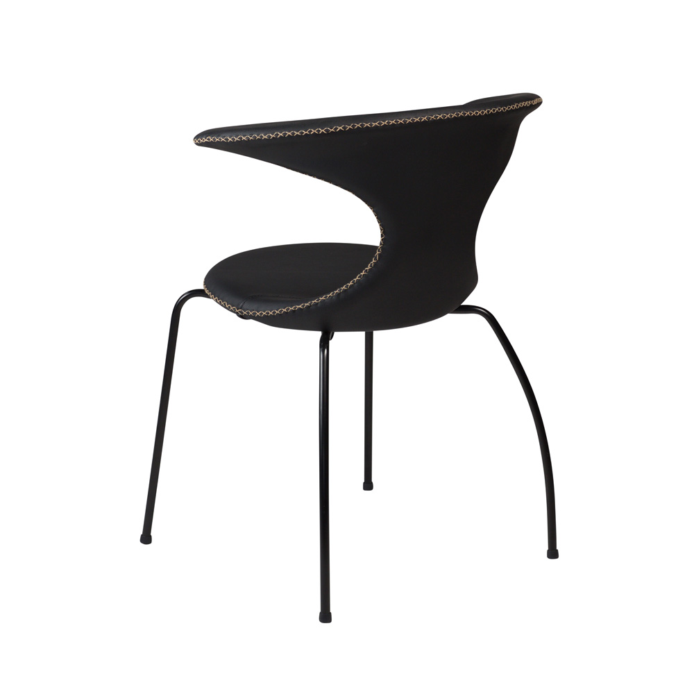 Danform_FLAIR_CHAIR_RAVINTOLATUOLI_KAHVILATUOLI_black_leather_w_black_legs_02 - Edella