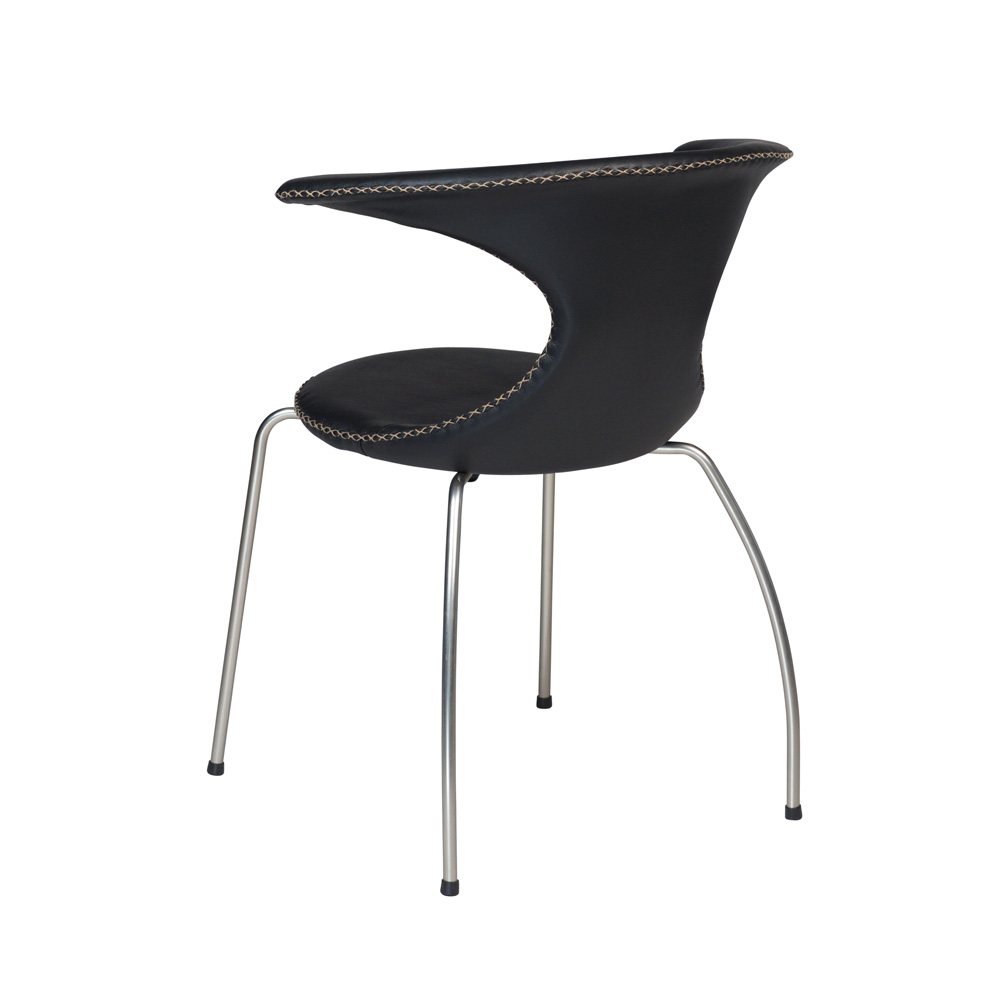 Danform_FLAIR_CHAIR_RAVINTOLATUOLI_KAHVILATUOLI_black_leather_w_matte_legs_02 - Edella