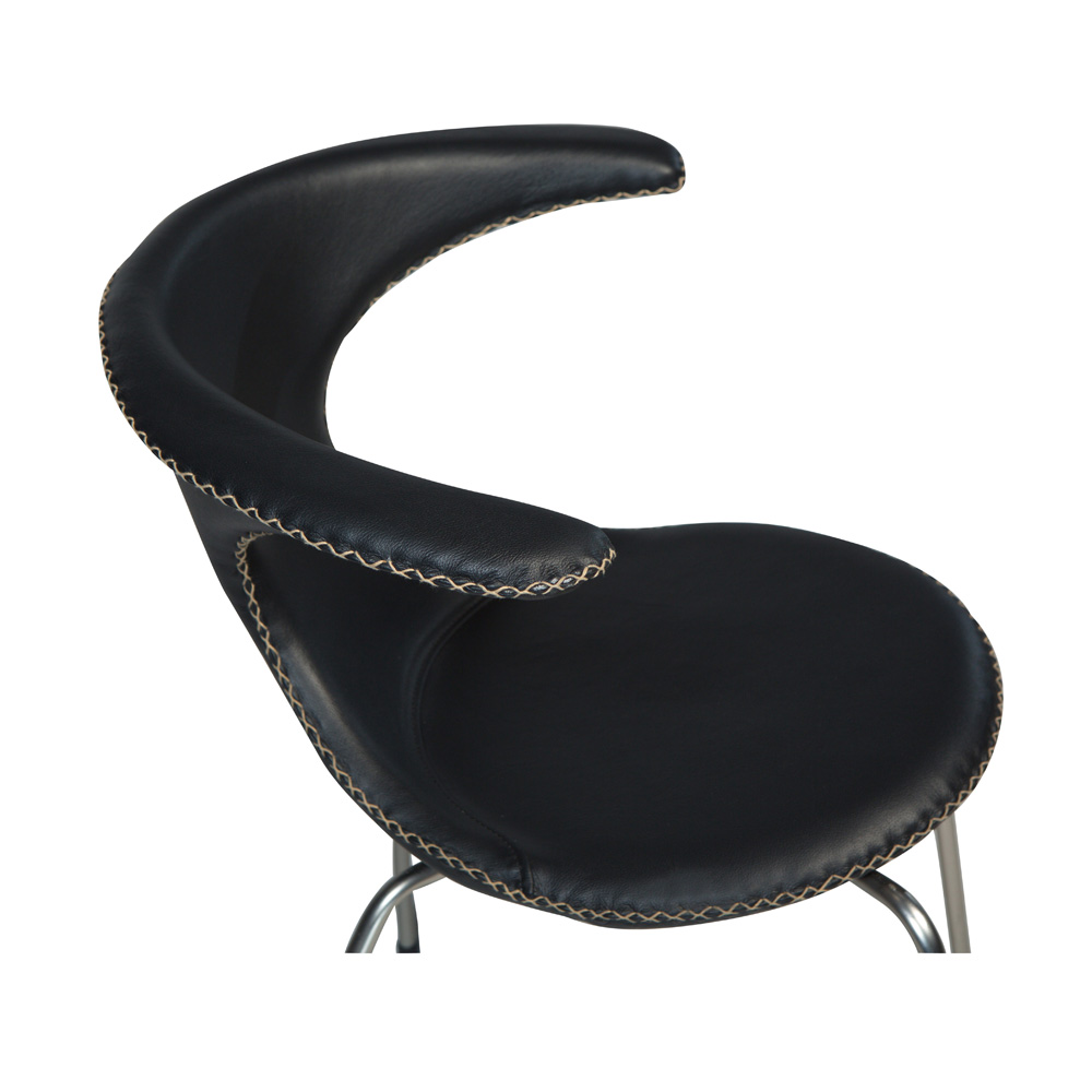 Danform_FLAIR_CHAIR_RAVINTOLATUOLI_KAHVILATUOLI_black_leather_w_matte_legs_03 - Edella