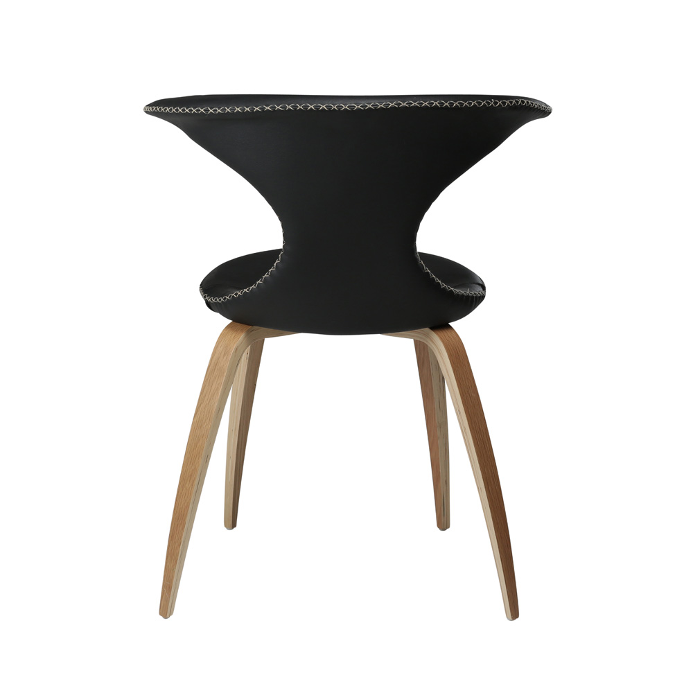 Danform_FLAIR_CHAIR_RAVINTOLATUOLI_KAHVILATUOLI_black_leather_w_oak_veneer_legs_02 - Edella