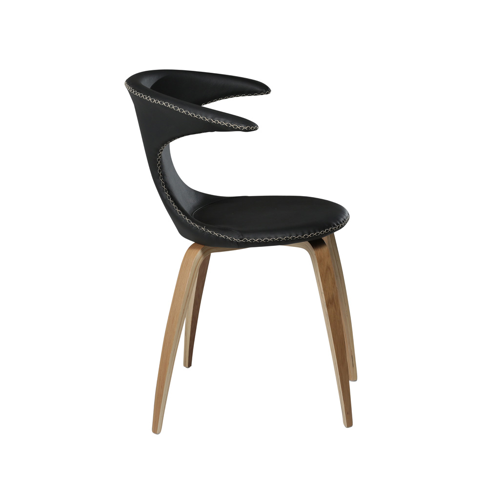 Danform_FLAIR_CHAIR_RAVINTOLATUOLI_KAHVILATUOLI_black_leather_w_oak_veneer_legs_05 - Edella