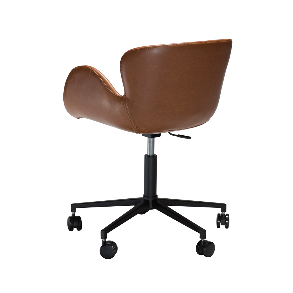Danform_Gaia_vintage_leather_nojatuoli_03 - Edella Danform Gaia työtuoli vintage light brown