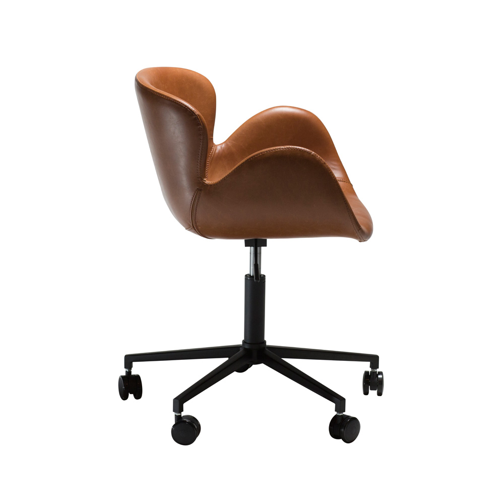 Danform_Gaia_vintage_leather_nojatuoli_05 - Edella Danform Gaia työtuoli vintage light brown