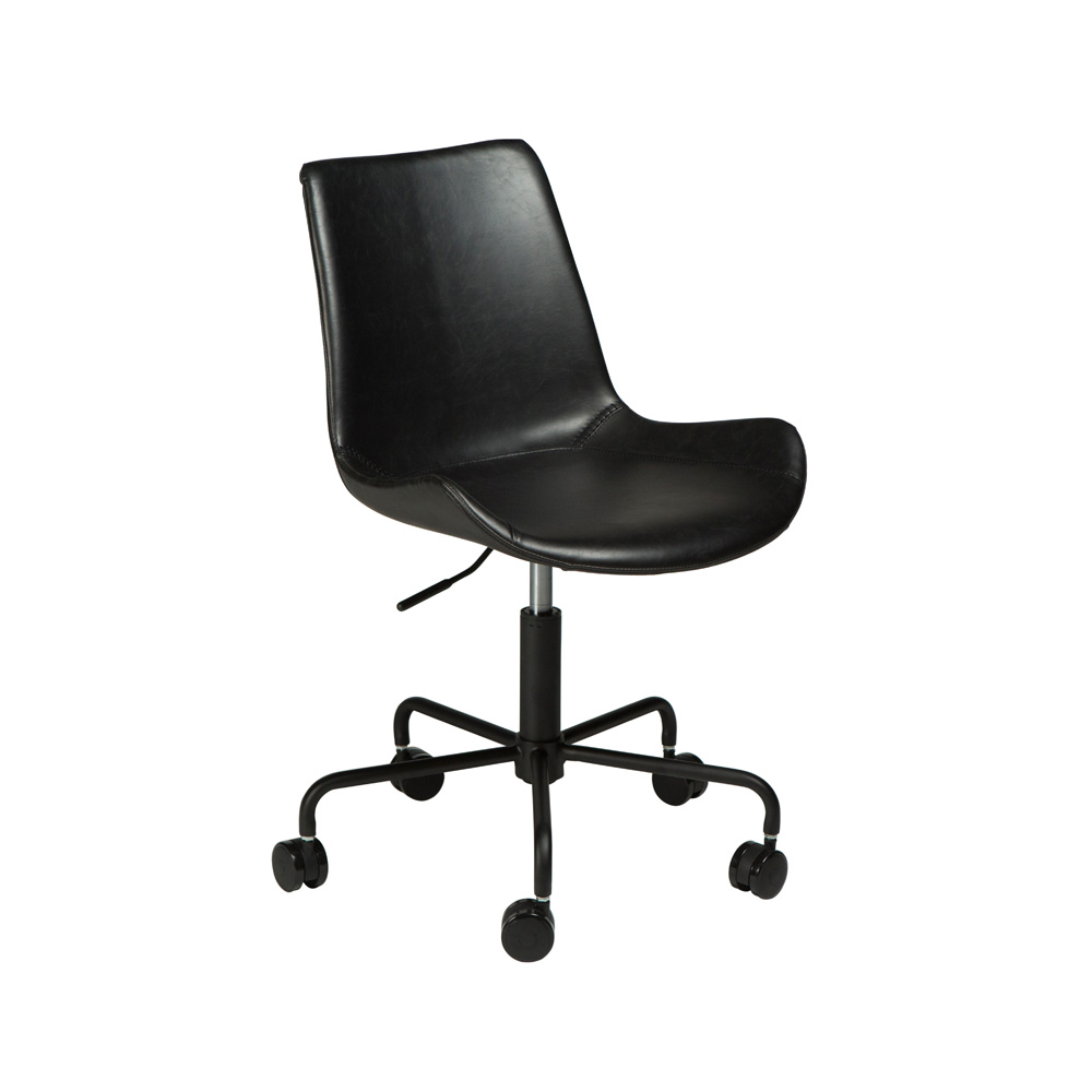 Danform_Hype_vintage_leather_nojatuoli_01 - Edella Danform Hype työtuoli vintage black