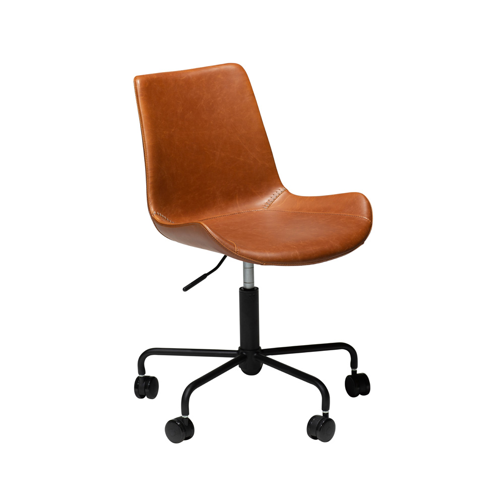 Danform_Hype_vintage_leather_nojatuoli_08 - Edella Danform Hype työtuoli vintage light brown