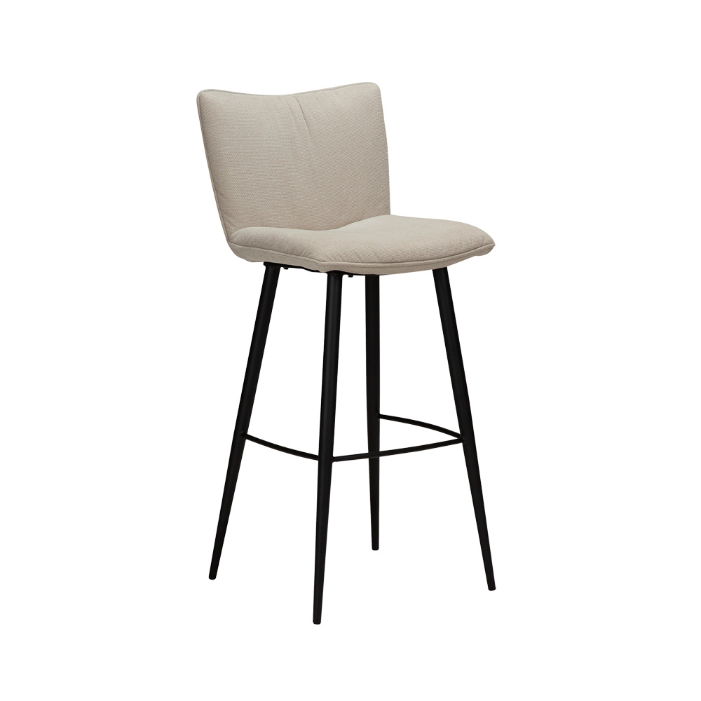 Danform_JOIN_Bar_Stool_korkea_baarituoli_kokoverhoiltu_kangas_desert_sand_fabric_metallijalat_01 - Edella