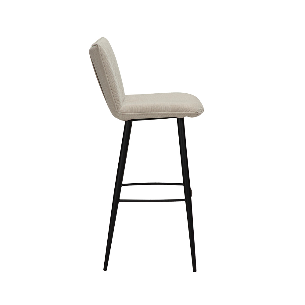 Danform_JOIN_Bar_Stool_korkea_baarituoli_kokoverhoiltu_kangas_desert_sand_fabric_metallijalat_03 - Edella
