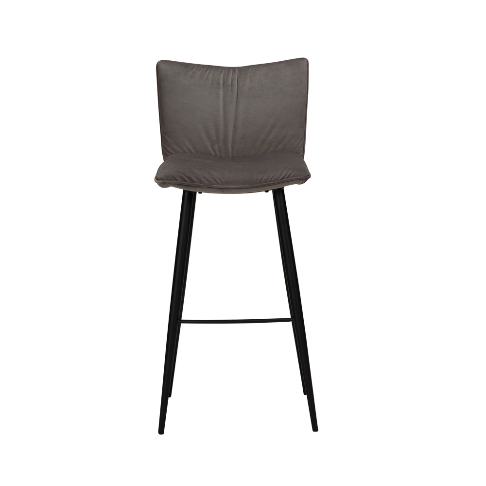 Danform_JOIN_Bar_Stool_korkea_baarituoli_kokoverhoiltu_sametti_alu_velvet_metallijalat_02 - Edella