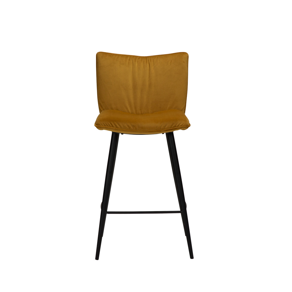 Danform_JOIN_counter_stool_matala_baarituoli_kokoverhoiltu_sametti_bronze_velvet_metallijalat_02 - Edella