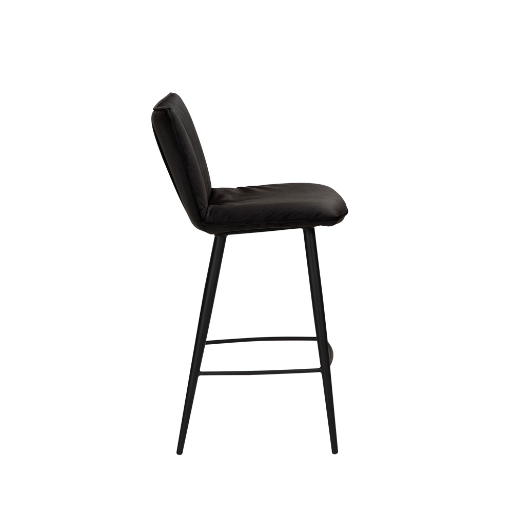 Danform_JOIN_counter_stool_matala_baarituoli_kokoverhoiltu_sametti_meteorite_black_velvet_metallijalat_03 - Edella