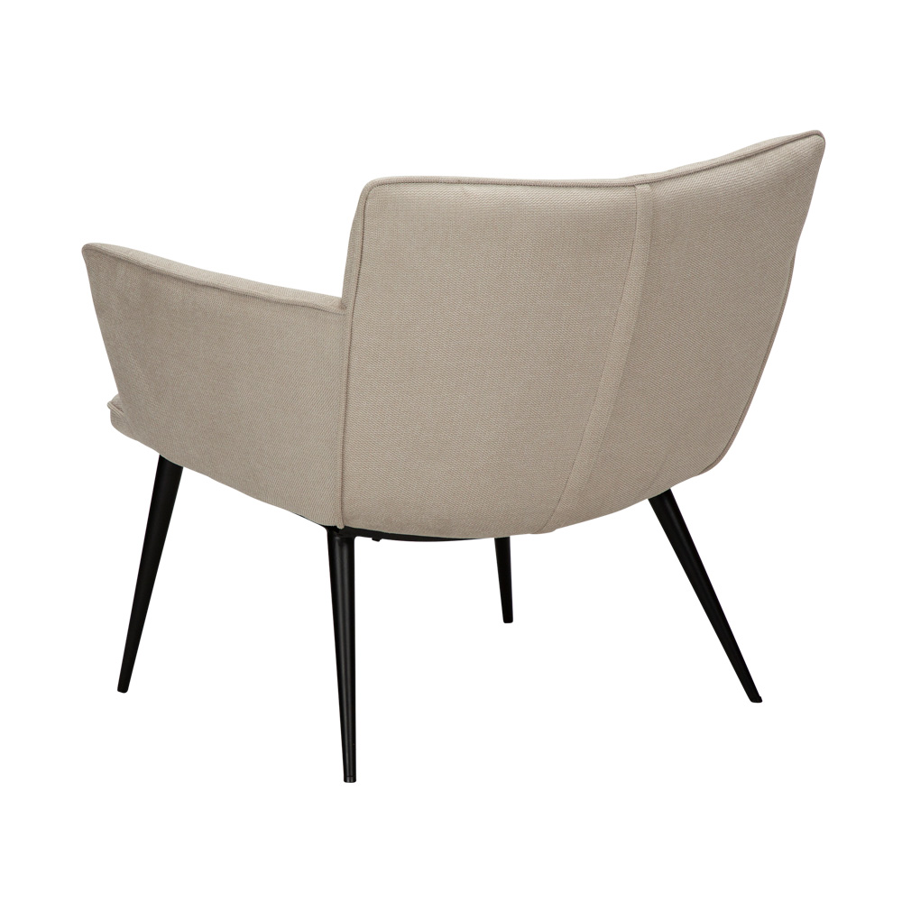 Danform_JOIN_lounge_chair_nojatuoli_ravintolatuoli_kahvilatuoli_kokoverhoiltu_desert_sand_fabric_metallijalat_05 - Edella