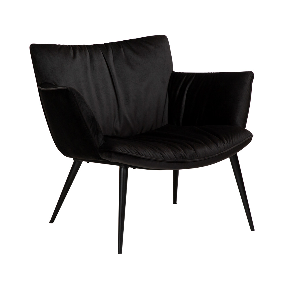 Danform_JOIN_lounge_chair_nojatuoli_ravintolatuoli_kahvilatuoli_kokoverhoiltu_meteorite_black_velvet_metallijalat_01 - Edella